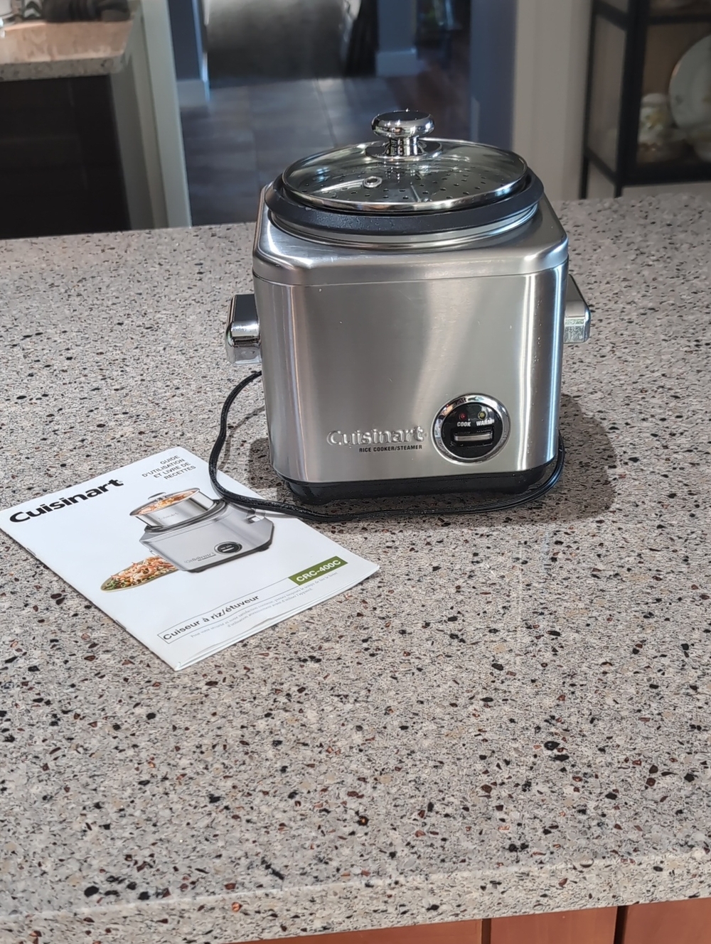 Cuisinart Silver Stainless Steel Multi Cooker with Glass Lid